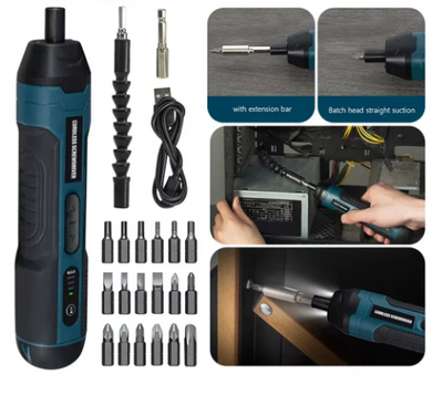 PowerFix Pro – Mini Chave de Fenda Elétrica Recarregável