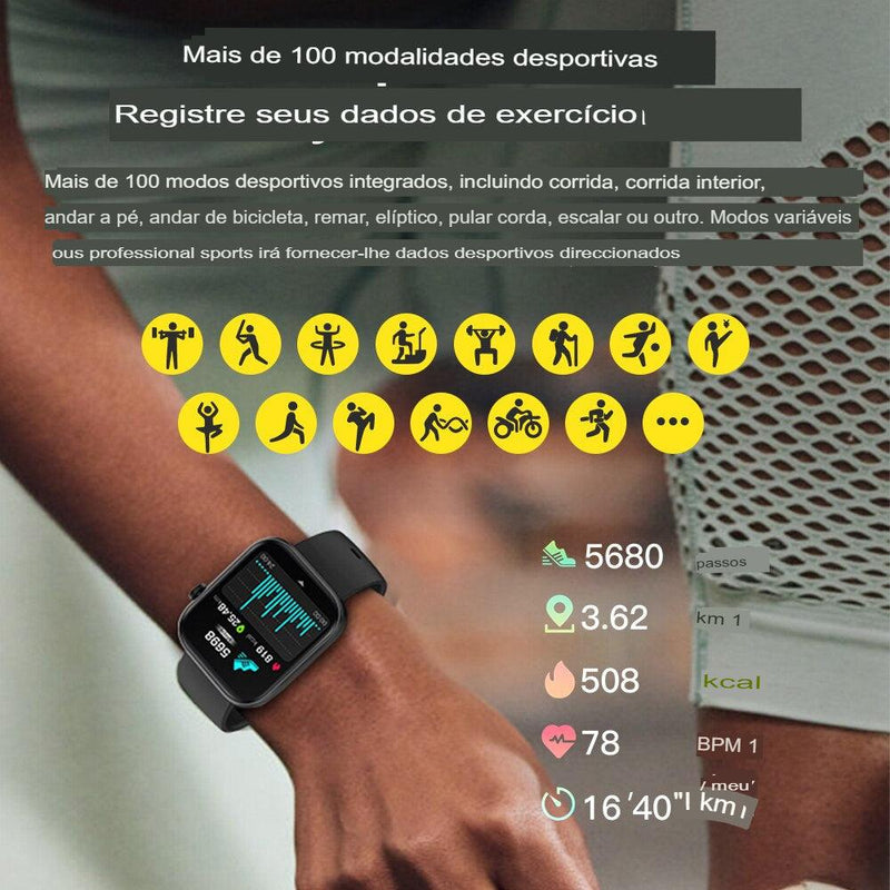 Smartwatch Relógio Inteligente Tela 1.9 Hd - Loja Bitrex