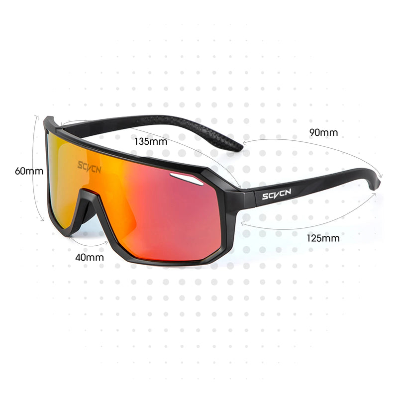 Óculos De Sol Ciclismo Bike Esportes Fotocromático Uv400 Arm Preto