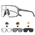 Óculos De Sol Ciclismo Bike Esportes Fotocromático Uv400 Arm Preto