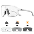 Óculos De Sol Ciclismo Bike Esportes Fotocromático Uv400 Arm Preto