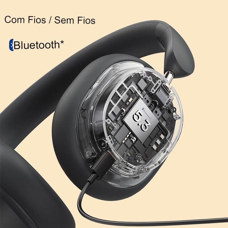 Fone Headphone 3D Baseus Bowie D05 Bluetooth 5.3 Headset 70Horas - Loja Bitrex