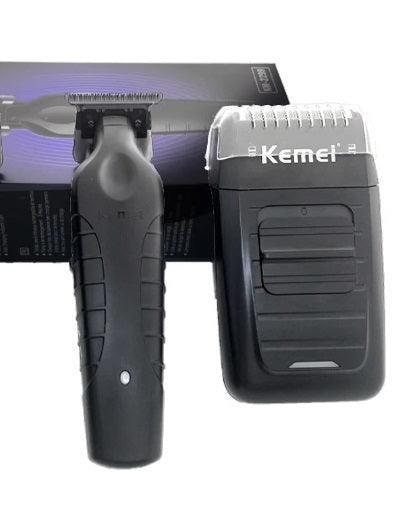 Kit Barbeador Shaver Elétrico Km-1102 + Máquina de acabamento km2299