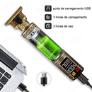 Maquina de fazer barba e Acabamento em Metal Recarregável - Loja Bitrex